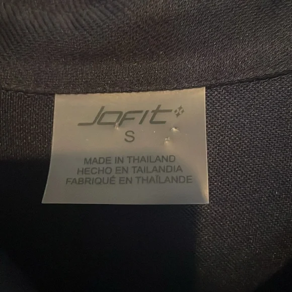 Jofit Classic navy button down tunic Top small - Picture 2 of 6